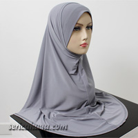 Tudung Lycra + Chiffon 2 layer eksklusif