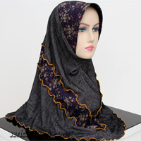 Tudung Denim - Kain Denim / Jeans 