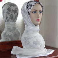 Tudung Dubai Selendang Lilit Awning Puteri