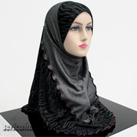 Tudung Syria Denim - Kain Denim / Jeans 