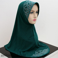 Tudung Lycra Berbatu Kristal - Hawa 