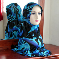 Tudung ID Net Berborak Berbutang Belakang