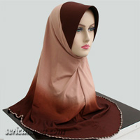 Tudung Lycra Dwi Tona / 2 Tona Warna Ala Ariani Size L