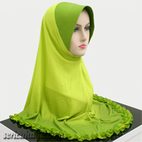 Tudung Lycra Printed Labuh dengan Ropol