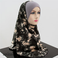 Tudung Syria Cotton Bercorak