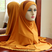 Tudung Syria Lycra Scallop / Pusing / Twist Labuh Fabric Lycra Korea AAA