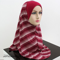 Tudung Syria Cotton Bercorak