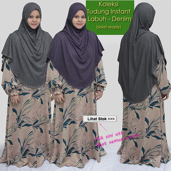 Tudung Syria Lycra Scallop / Pusing / Twist Labuh Fabric Lycra Korea AAA
