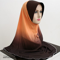 Tudung Lycra Dwi Tona / 2 Tona Warna Ala Ariani Size L