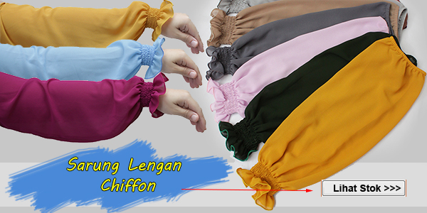 Sarung Lengan Chiffon Istimewa - Handsock Chiffon Istimewa RM19 shj sepasang